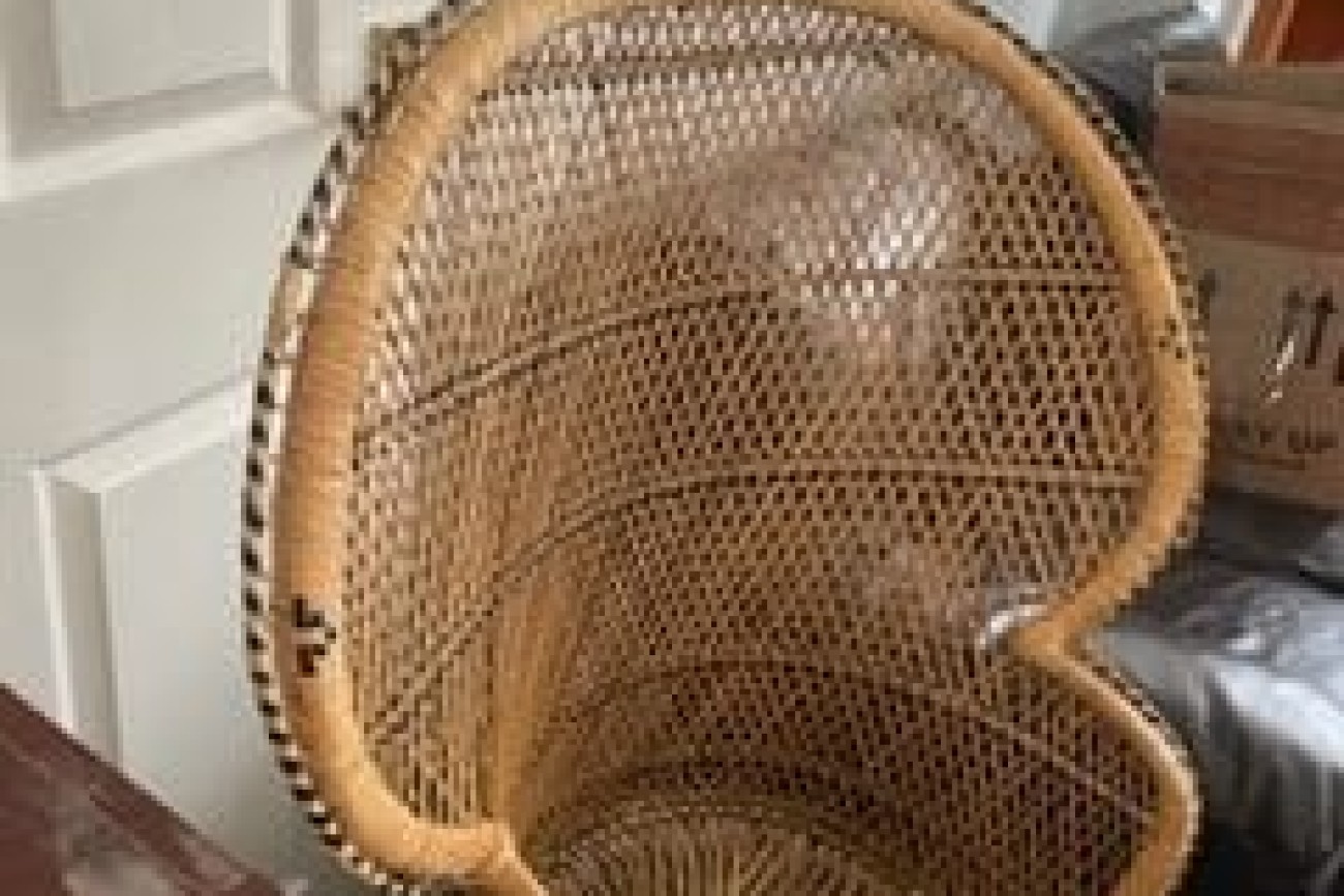 Large Wicker Weave Chair