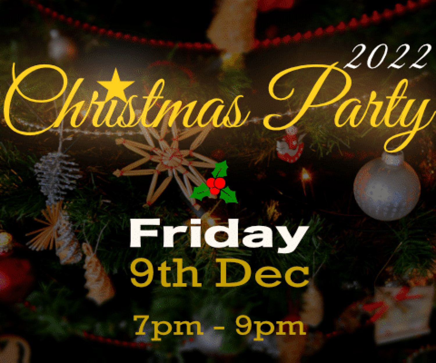 christmas party friday 9 dec 2022 image