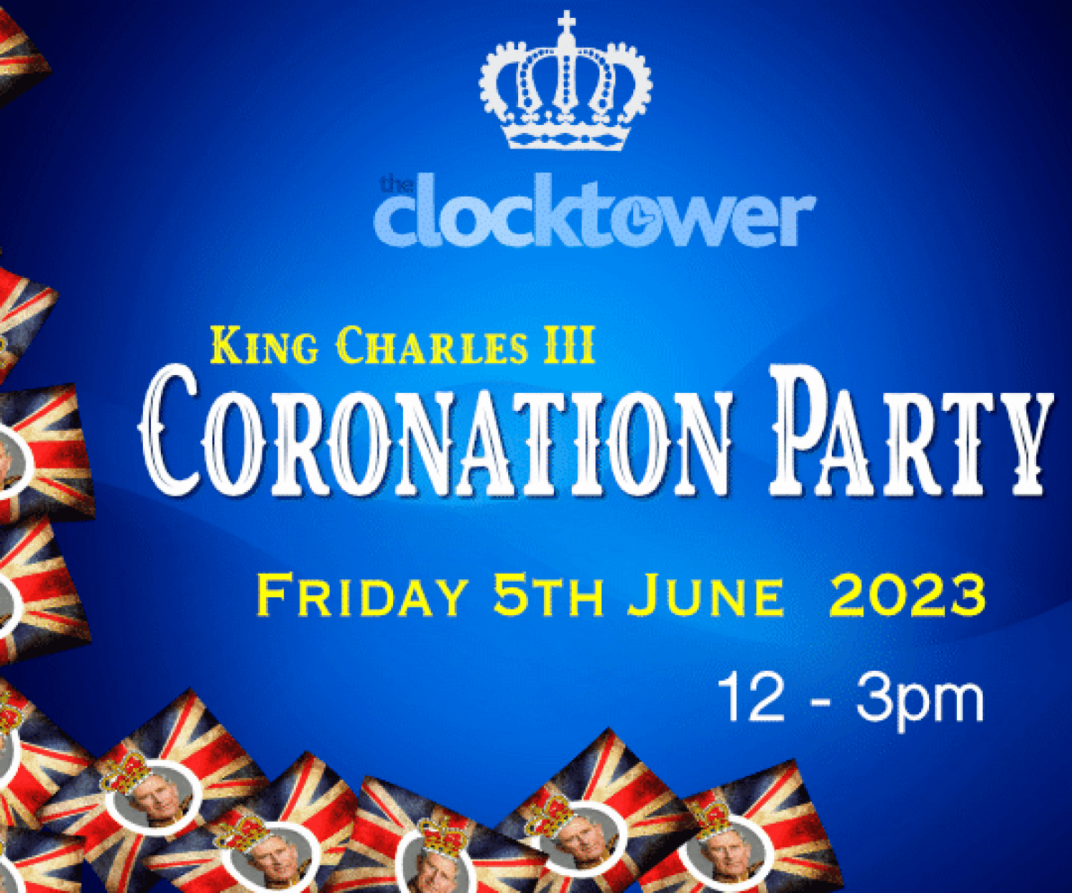 coronation party poster friday 5th junes 2013 12-3pm image