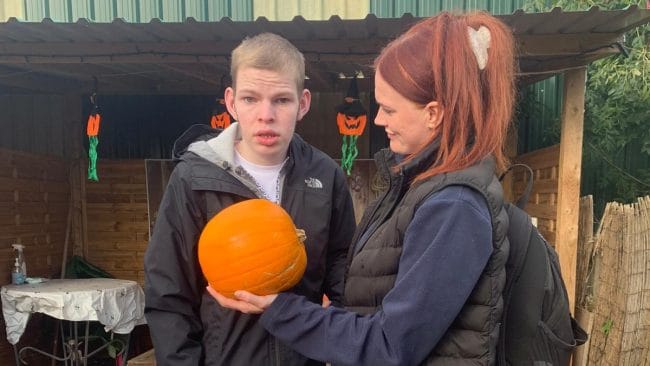 Service User and his pumpkin image