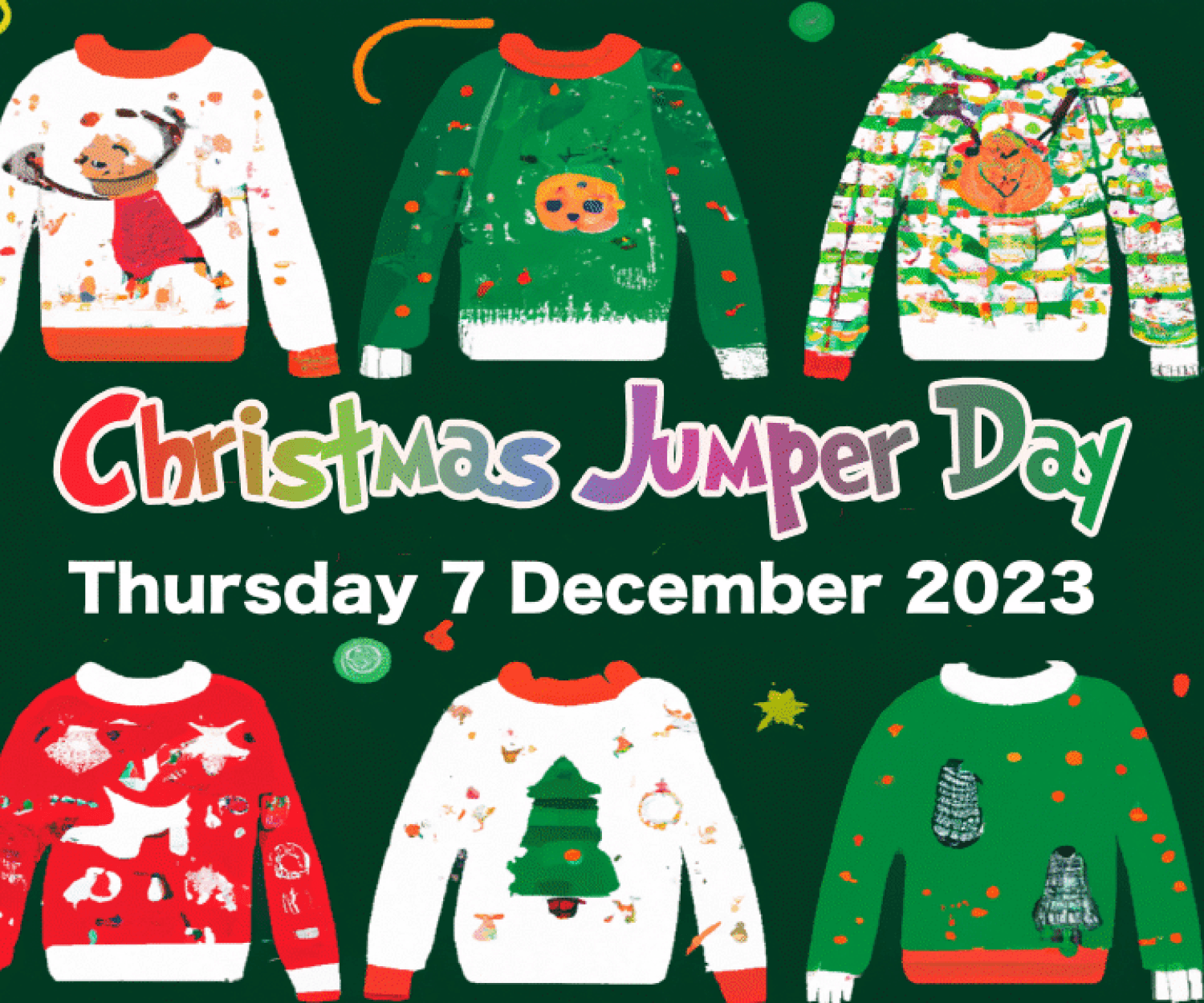 christmas Jumper day thursday 7 December 2023 image