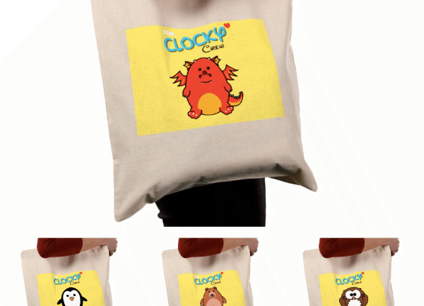 The Clocky Crew Tote Bag