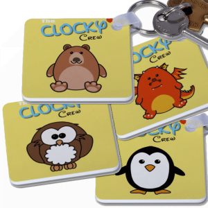 The Clocky Crew Keyring