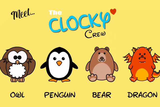 Clocky crew characters image