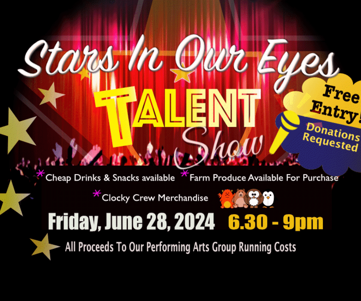 join us for a fun eveing entertainement on june 28th where our staff members and service users perform tributes to their favourite pop idols image